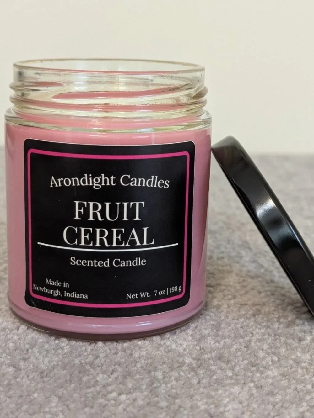Fruit Cereal Scented Candle 9oz Jar Handmade Soy Wax Blend Home Fragrance
